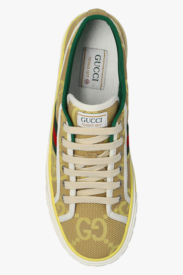 Yellow 'Tennis 1977' sneakers Gucci - SchaferandweinerShops Japan - Gucci  Gucci Liberty sweatshirt